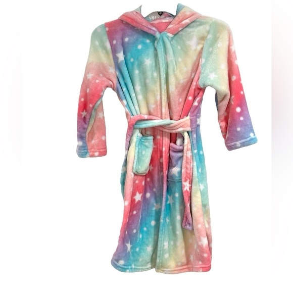 Unicorn Gifts For Girls Unicorn Robe Hooded Starry Sky Print - Picture 3 of 11